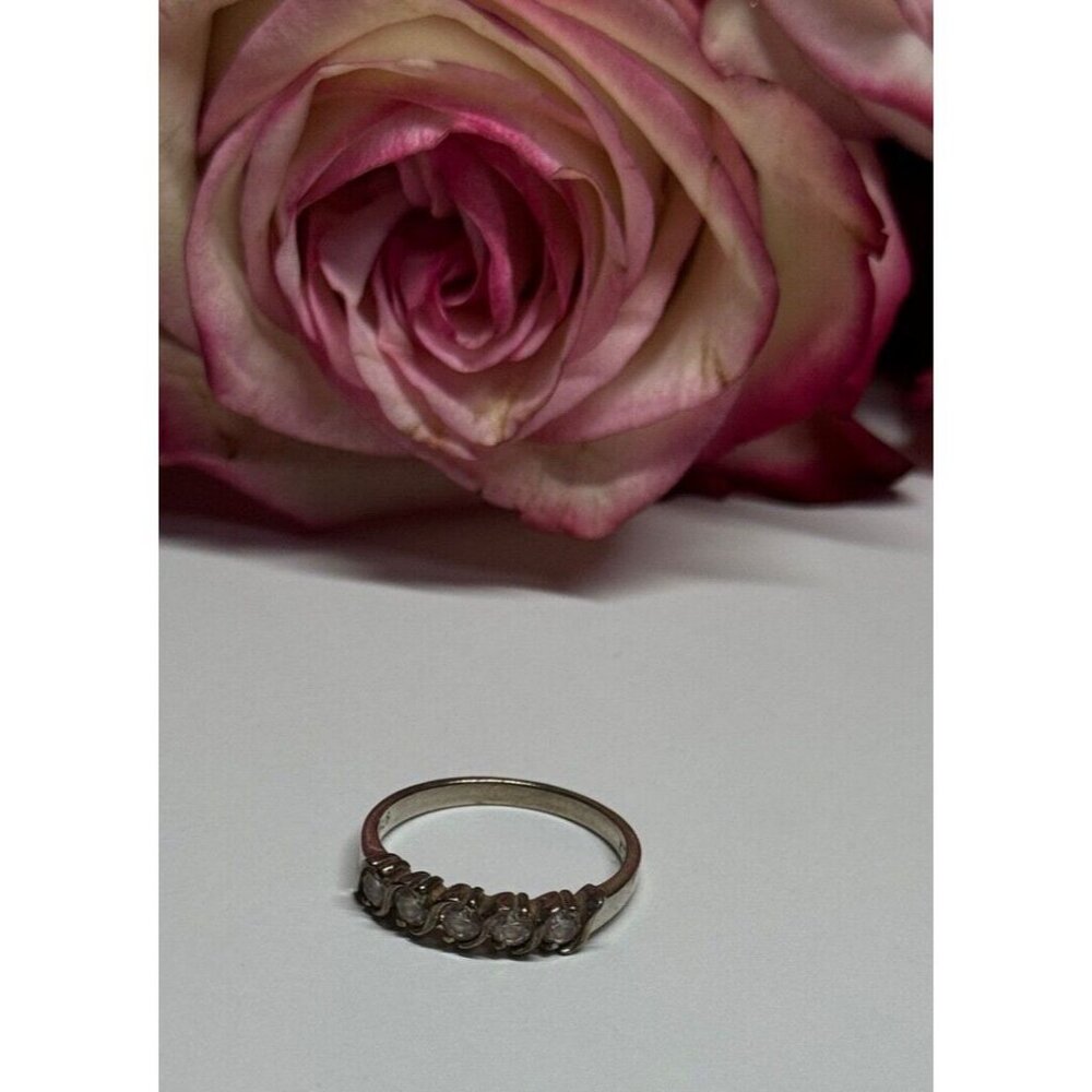 925 STERLING SILVER CZ RING SIZE 7 - Picture 3 of 7